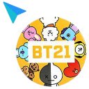 OffiDocs Chromium 中的 BTS BT21 扩展 Chrome 网上商店的光标屏幕