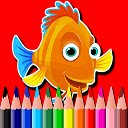 BTS Fish Coloring Book  screen for extension Chrome web store in OffiDocs Chromium