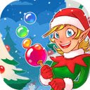 Bubble Charms Xmas Game Burst festive bubbles and clear the snowy sky!  screen for extension Chrome web store in OffiDocs Chromium