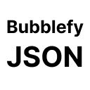 Bubblefy JSON  screen for extension Chrome web store in OffiDocs Chromium
