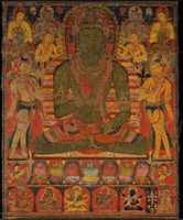 Free download Buddha Amoghasiddhi with Eight Bodhisattvas free photo or picture to be edited with GIMP online image editor