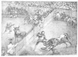 Free download Bullfight in a Divided Ring, from the Bulls of Bordeaux free photo or picture to be edited with GIMP online image editor