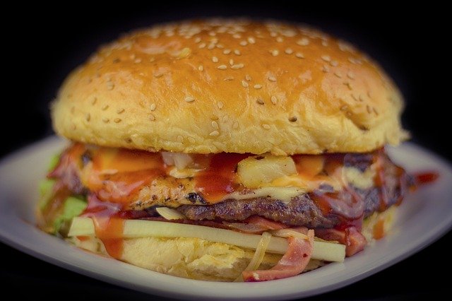 دانلود رایگان Burger Food Hot - عکس یا تصویر رایگان قابل ویرایش با ویرایشگر تصویر آنلاین GIMP