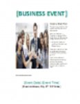 Free download Business Event Flyer Template DOC, XLS or PPT template free to be edited with LibreOffice online or OpenOffice Desktop online
