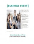 Kostenloser Download Business Event Flyer Vorlage DOC-, XLS- oder PPT-Vorlage kostenlos zur Bearbeitung mit LibreOffice online oder OpenOffice Desktop online