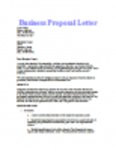 Free download Business Proposal Letter Template DOC, XLS or PPT template free to be edited with LibreOffice online or OpenOffice Desktop online