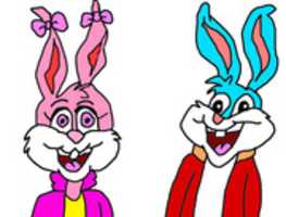 免费下载 Buster Bunny And Babs From Tiny Toon Adventures And Tiny Toon Looniversity 免费照片或图片可使用 GIMP 在线图像编辑器进行编辑