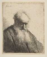 Free download Bust of an Old Man with Flowing Beard: the Head Inclined Three-Quarters Right free photo or picture to be edited with GIMP online image editor