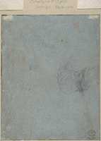 Free download Bust of a Youth Looking to Upper Left (recto); Study of Drapery (verso) free photo or picture to be edited with GIMP online image editor