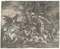 Free download Cadmus fighting the Dragon free photo or picture to be edited with GIMP online image editor