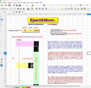 Téléchargement gratuit du modèle Calcolo del giorno di Pasqua con lEpatta DOC, XLS ou PPT gratuit à éditer avec LibreOffice en ligne ou OpenOffice Desktop en ligne