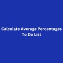 Calculate Average Percentages To Do List  screen for extension Chrome web store in OffiDocs Chromium
