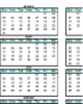 2010、2011、2012などの計算されたカレンダーを無料でダウンロードします。DOC、XLS、またはPPTテンプレートは、LibreOfficeオンラインまたはOpenOfficeデスクトップオンラインで無料で編集できます。