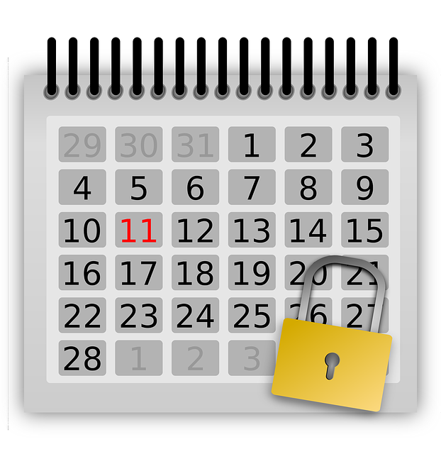 Free download Calendar Days Locked - Free vector graphic on Pixabay free illustration to be edited with GIMP free online image editor