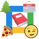 Calendoji  screen for extension Chrome web store in OffiDocs Chromium