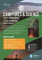 Безкоштовно завантажити Campfires And Science Poster Cambarville 16th March безкоштовну фотографію або картинку для редагування за допомогою онлайн-редактора зображень GIMP