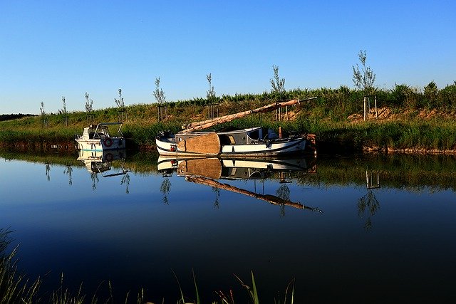 Free download canal du midi boat sailboat ship free picture to be edited with GIMP free online image editor