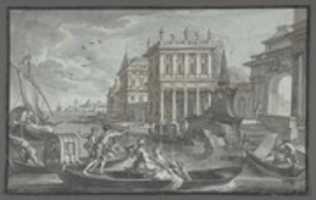 ดาวน์โหลด Canal Scene with a Palazzo ฟรีหรือรูปภาพที่จะแก้ไขด้วยโปรแกรมแก้ไขรูปภาพออนไลน์ GIMP