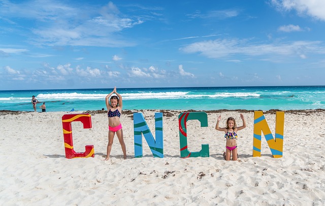 دانلود رایگان قالب عکس رایگان Cancun Mexico Sign برای ویرایش با ویرایشگر تصویر آنلاین GIMP