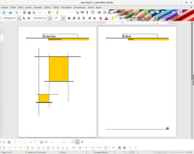 Template grátis Capa Laranja válido para LibreOffice, OpenOffice, Microsoft Word, Excel, Powerpoint e Office 365