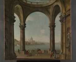Free download Capriccio with St. Pauls and Old London Bridge free photo or picture to be edited with GIMP online image editor