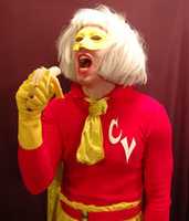 Free download Captain Vlog eats his banana free photo or picture to be edited with GIMP online image editor