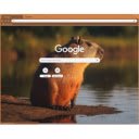 Capybara theme  screen for extension Chrome web store in OffiDocs Chromium