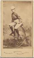 Free download Card 12, from the Girl Cyclists series (N49) for Virginia Brights Cigarettes free photo or picture to be edited with GIMP online image editor