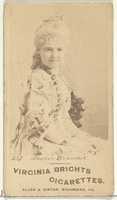 Free download Card 257, Louise Beaudet, from the Actors and Actresses series (N45, Type 1) for Virginia Brights Cigarettes free photo or picture to be edited with GIMP online image editor