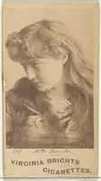 Free download Card 607, Mlle. Bonita, from the Actors and Actresses series (N45, Type 1) for Virginia Brights Cigarettes free photo or picture to be edited with GIMP online image editor
