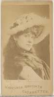 Free download Card 613, Miss Johnson, from the Actors and Actresses series (N45, Type 1) for Virginia Brights Cigarettes free photo or picture to be edited with GIMP online image editor