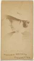 Free download Card 615, Miss Evans, from the Actors and Actresses series (N45, Type 1) for Virginia Brights Cigarettes free photo or picture to be edited with GIMP online image editor
