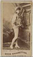 Free download Card 624, Louise Mead, from the Actors and Actresses series (N45, Type 7) for Dixie Cigarettes free photo or picture to be edited with GIMP online image editor