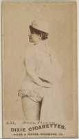 Free download Card 632, Irene Verona, from the Actors and Actresses series (N45, Type 7) for Dixie Cigarettes free photo or picture to be edited with GIMP online image editor