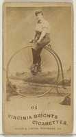 Free download Card 64, from the Girl Cyclists series (N49) for Virginia Brights Cigarettes free photo or picture to be edited with GIMP online image editor