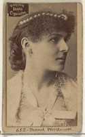 Free download Card 652, Maud Wentworth, from the Actors and Actresses series (N45, Type 2) for Virginia Brights Cigarettes free photo or picture to be edited with GIMP online image editor