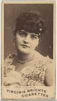 Free download Card 669, Miss Johnson, from the Actors and Actresses series (N45, Type 1) for Virginia Brights Cigarettes free photo or picture to be edited with GIMP online image editor