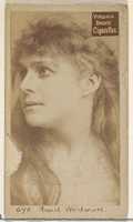 Free download Card 698, Maud Wentworth, from the Actors and Actresses series (N45, Type 2) for Virginia Brights Cigarettes free photo or picture to be edited with GIMP online image editor