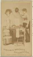 Free download Card 6, from the series, Cigarette Making Girls (N46) for Virginia Brights Cigarettes free photo or picture to be edited with GIMP online image editor