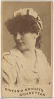 Free download Card 700, Miss Emerson, from the Actors and Actresses series (N45, Type 1) for Virginia Brights Cigarettes free photo or picture to be edited with GIMP online image editor
