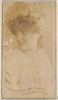 Free download Card 706, from the Actors and Actresses series (N45, Type 5) for Virginia Brights Cigarettes free photo or picture to be edited with GIMP online image editor