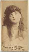 Free download Card 708, Miss Morgan, from the Actors and Actresses series (N45, Type 1) for Virginia Brights Cigarettes free photo or picture to be edited with GIMP online image editor