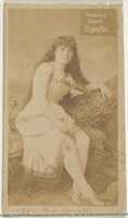Free download Card 720, Miss Carroll, from the Actors and Actresses series (N45, Type 2) for Virginia Brights Cigarettes free photo or picture to be edited with GIMP online image editor