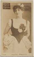 Free download Card 733, Louise Paullin, from the Actors and Actresses series (N45, Type 2) for Virginia Brights Cigarettes free photo or picture to be edited with GIMP online image editor