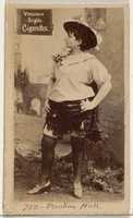 Free download Card 750, Pauline Hall, from the Actors and Actresses series (N45, Type 2) for Virginia Brights Cigarettes free photo or picture to be edited with GIMP online image editor