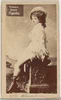 Free download Card 877, Blauclerc, from the Actors and Actresses series (N45, Type 2) for Virginia Brights Cigarettes free photo or picture to be edited with GIMP online image editor