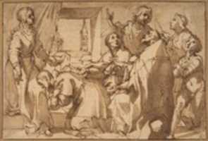 Free download Cardinal Paolo Sfondrato Kneeling Before Saint Cecilia, Accompanied by other Saints free photo or picture to be edited with GIMP online image editor