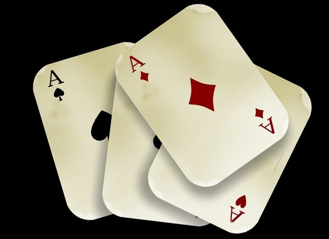 Free download cards game aces four diamonds free picture to be edited with GIMP free online image editor