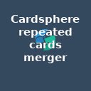 Cardsphere merge repeated cards  screen for extension Chrome web store in OffiDocs Chromium