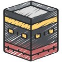Cari Kiblat  screen for extension Chrome web store in OffiDocs Chromium